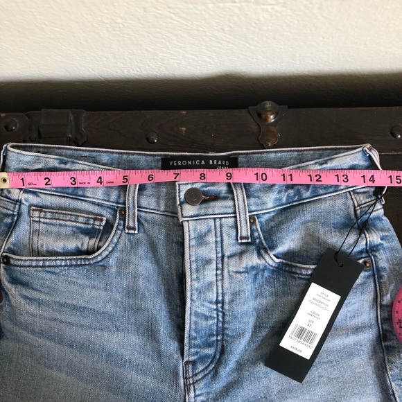 Veronica Beard Ryleigh Slim Straight Leg Jean, Amethyst Wash, Size 27 NWT - Picture 5 of 13